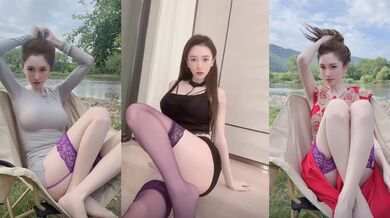 抖音高颜值网红 大熊硬糖 1V1大尺度视频流出 情趣黑丝秀禾 模拟口交足交 炸裂十足！